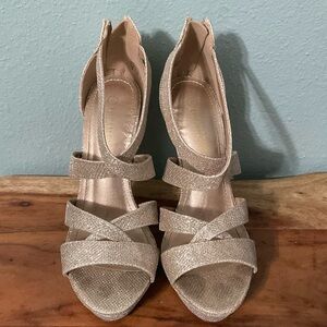 Dream Pairs Glittery Gold Strappy